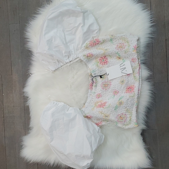 NWT Zara poplin crop top - Picture 6 of 8